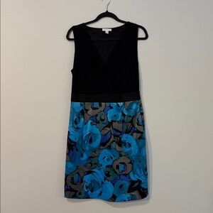 New York & Company Black and Blue Dress